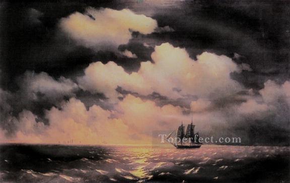 merkuri 1848IBI seascape boat Ivan Aivazovsky Oil Paintings